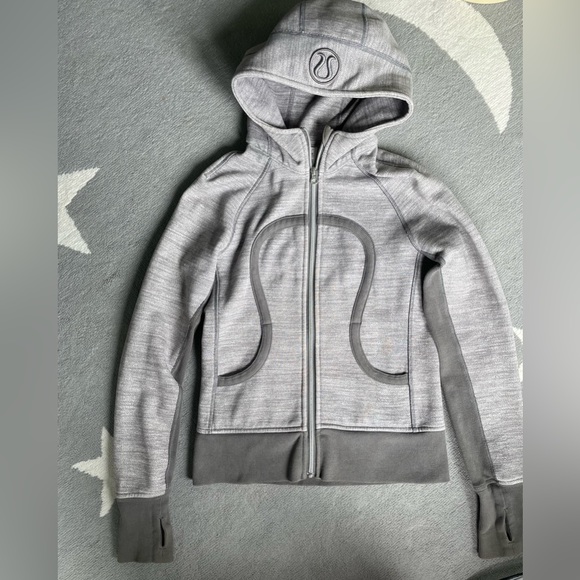 Lululemon zipper hoodie grey size 6 - Picture 1 of 3